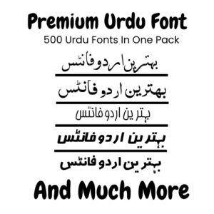 500 Urdu Font Pack